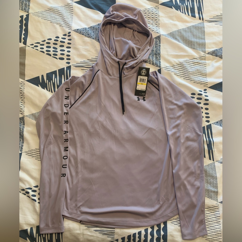 Under Armour Lavender Hooded Long Sleeve Top